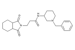 N-(1-benzyl-3-piperidyl)-3-(1,3-diketo-3a,4,5,6,7,7a-hexahydroisoindol-2-yl)propionamide