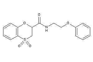 4,4-diketo-N-(2-phenoxyethyl)-2,3-dihydrobenzo[b][1,4]oxathiine-2-carboxamide