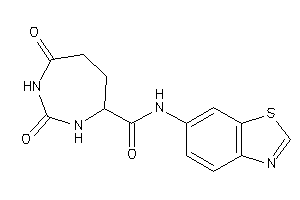 Image of N-(1,3-benzothiazol-6-yl)-2,7-diketo-1,3-diazepane-4-carboxamide