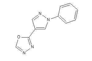 2-(1-phenylpyrazol-4-yl)-1,3,4-oxadiazole