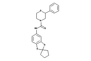 2-phenyl-N-spiro[1,3-benzodioxole-2,1'-cyclopentane]-5-yl-morpholine-4-carboxamide