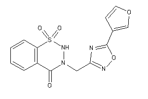 3-[[5-(3-furyl)-1,2,4-oxadiazol-3-yl]methyl]-1,1-diketo-2H-benzo[e]thiadiazin-4-one