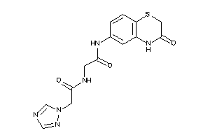 N-(3-keto-4H-1,4-benzothiazin-6-yl)-2-[[2-(1,2,4-triazol-1-yl)acetyl]amino]acetamide