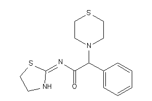 2-phenyl-N-thiazolidin-2-ylidene-2-thiomorpholino-acetamide