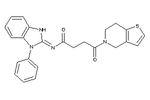 4-(6,7-dihydro-4H-thieno[3,2-c]pyridin-5-yl)-4-keto-N-(3-phenyl-1H-benzimidazol-2-ylidene)butyramide