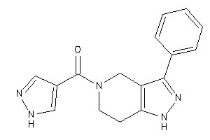 (3-phenyl-1,4,6,7-tetrahydropyrazolo[4,3-c]pyridin-5-yl)-(1H-pyrazol-4-yl)methanone