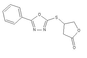 4-[(5-phenyl-1,3,4-oxadiazol-2-yl)thio]tetrahydrofuran-2-one