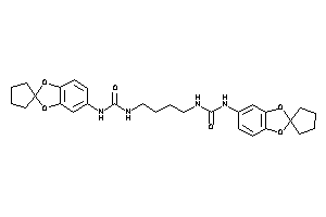 1-spiro[1,3-benzodioxole-2,1'-cyclopentane]-5-yl-3-[4-(spiro[1,3-benzodioxole-2,1'-cyclopentane]-5-ylcarbamoylamino)butyl]urea