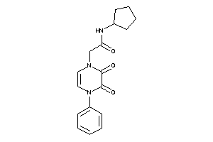 N-cyclopentyl-2-(2,3-diketo-4-phenyl-pyrazin-1-yl)acetamide