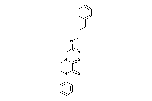 2-(2,3-diketo-4-phenyl-pyrazin-1-yl)-N-(3-phenylpropyl)acetamide