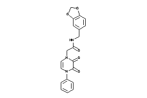 2-(2,3-diketo-4-phenyl-pyrazin-1-yl)-N-piperonyl-acetamide