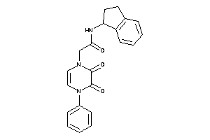 2-(2,3-diketo-4-phenyl-pyrazin-1-yl)-N-indan-1-yl-acetamide