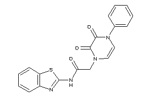 N-(1,3-benzothiazol-2-yl)-2-(2,3-diketo-4-phenyl-pyrazin-1-yl)acetamide