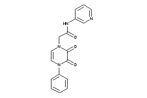 2-(2,3-diketo-4-phenyl-pyrazin-1-yl)-N-(3-pyridyl)acetamide