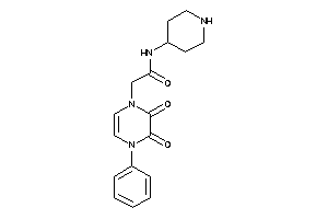 2-(2,3-diketo-4-phenyl-pyrazin-1-yl)-N-(4-piperidyl)acetamide