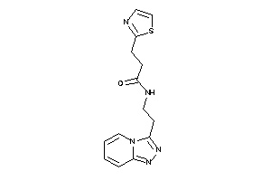 3-thiazol-2-yl-N-[2-([1,2,4]triazolo[4,3-a]pyridin-3-yl)ethyl]propionamide