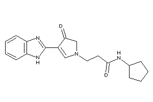 3-[3-(1H-benzimidazol-2-yl)-4-keto-2-pyrrolin-1-yl]-N-cyclopentyl-propionamide