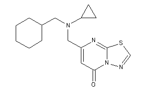 Image of 7-[[cyclohexylmethyl(cyclopropyl)amino]methyl]-[1,3,4]thiadiazolo[3,2-a]pyrimidin-5-one
