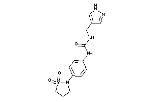 1-[4-(1,1-diketo-1,2-thiazolidin-2-yl)phenyl]-3-(1H-pyrazol-4-ylmethyl)urea