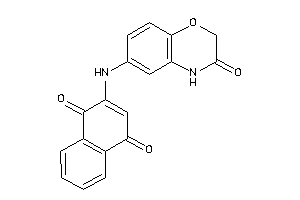 Image of 2-[(3-keto-4H-1,4-benzoxazin-6-yl)amino]-1,4-naphthoquinone