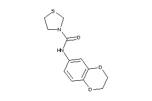 N-(2,3-dihydro-1,4-benzodioxin-6-yl)thiazolidine-3-carboxamide