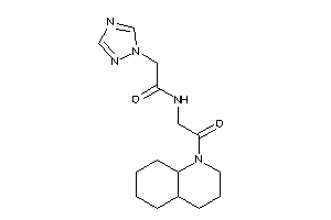 N-[2-(3,4,4a,5,6,7,8,8a-octahydro-2H-quinolin-1-yl)-2-keto-ethyl]-2-(1,2,4-triazol-1-yl)acetamide