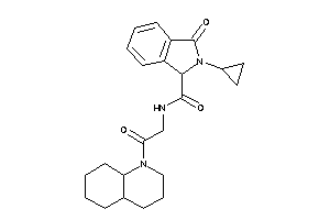 N-[2-(3,4,4a,5,6,7,8,8a-octahydro-2H-quinolin-1-yl)-2-keto-ethyl]-2-cyclopropyl-3-keto-isoindoline-1-carboxamide