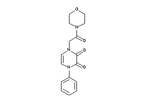 Image of 1-(2-keto-2-morpholino-ethyl)-4-phenyl-pyrazine-2,3-quinone