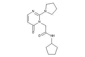 N-cyclopentyl-2-(6-keto-2-pyrrolidino-pyrimidin-1-yl)acetamide