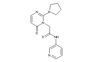 2-(6-keto-2-pyrrolidino-pyrimidin-1-yl)-N-(3-pyridyl)acetamide