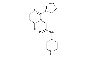 2-(6-keto-2-pyrrolidino-pyrimidin-1-yl)-N-(4-piperidyl)acetamide