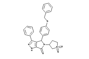 Image of 4-(4-benzoxyphenyl)-5-(1,1-diketothiolan-3-yl)-3-phenyl-1,4-dihydropyrrolo[3,4-c]pyrazol-6-one