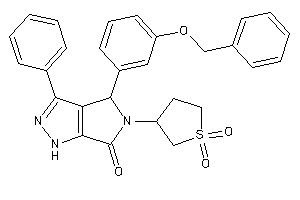 4-(3-benzoxyphenyl)-5-(1,1-diketothiolan-3-yl)-3-phenyl-1,4-dihydropyrrolo[3,4-c]pyrazol-6-one