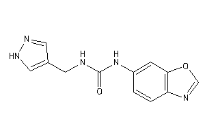 1-(1,3-benzoxazol-6-yl)-3-(1H-pyrazol-4-ylmethyl)urea