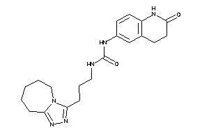 1-(2-keto-3,4-dihydro-1H-quinolin-6-yl)-3-[3-(6,7,8,9-tetrahydro-5H-[1,2,4]triazolo[4,3-a]azepin-3-yl)propyl]urea