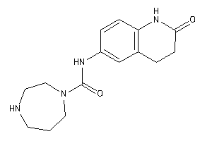 N-(2-keto-3,4-dihydro-1H-quinolin-6-yl)-1,4-diazepane-1-carboxamide