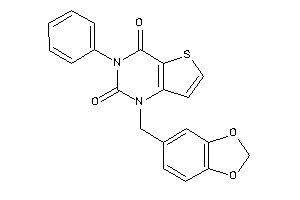 3-phenyl-1-piperonyl-thieno[3,2-d]pyrimidine-2,4-quinone