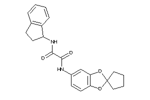 N-indan-1-yl-N'-spiro[1,3-benzodioxole-2,1'-cyclopentane]-5-yl-oxamide