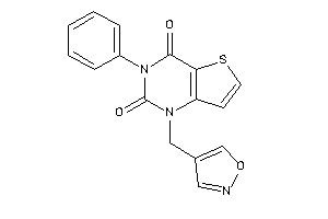 1-(isoxazol-4-ylmethyl)-3-phenyl-thieno[3,2-d]pyrimidine-2,4-quinone