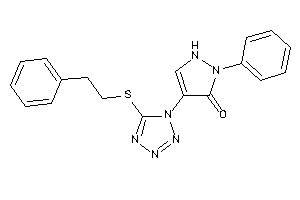 4-[5-(phenethylthio)tetrazol-1-yl]-2-phenyl-3-pyrazolin-3-one