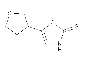 5-tetrahydrothiophen-3-yl-3H-1,3,4-oxadiazole-2-thione