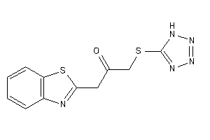 1-(1,3-benzothiazol-2-yl)-3-(1H-tetrazol-5-ylthio)acetone