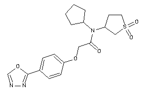 N-cyclopentyl-N-(1,1-diketothiolan-3-yl)-2-[4-(1,3,4-oxadiazol-2-yl)phenoxy]acetamide