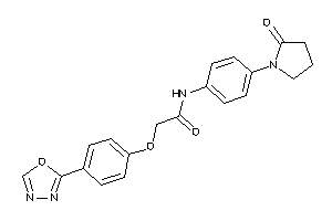 N-[4-(2-ketopyrrolidino)phenyl]-2-[4-(1,3,4-oxadiazol-2-yl)phenoxy]acetamide