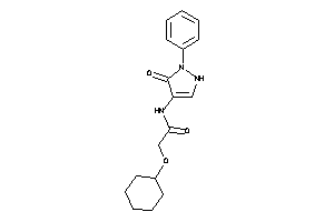 2-(cyclohexoxy)-N-(5-keto-1-phenyl-3-pyrazolin-4-yl)acetamide