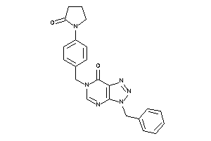 Image of 3-benzyl-6-[4-(2-ketopyrrolidino)benzyl]triazolo[4,5-d]pyrimidin-7-one