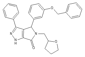 4-(3-benzoxyphenyl)-3-phenyl-5-(tetrahydrofurfuryl)-1,4-dihydropyrrolo[3,4-c]pyrazol-6-one