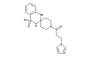 1-(1,1-diketospiro[2,4-dihydrobenzo[e][1,2,4]thiadiazine-3,4'-piperidine]-1'-yl)-3-imidazol-1-yl-propan-1-one
