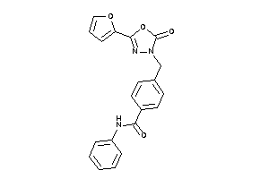 4-[[5-(2-furyl)-2-keto-1,3,4-oxadiazol-3-yl]methyl]-N-phenyl-benzamide