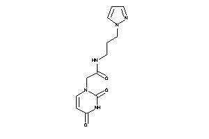 2-(2,4-diketopyrimidin-1-yl)-N-(3-pyrazol-1-ylpropyl)acetamide